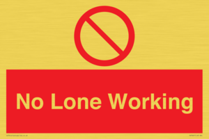 No Lone Working